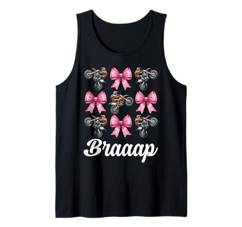 Braaap Dirtbike Mädchen Motocross Dirt Biking Mom Coquette Bow Tank Top Braaap Dirtbike Mädchen Motocross Dirt Biking Mom Coquette Bow Tank Top von Womens Pink Coquette Bow Dirt Bike Motocross Gifts