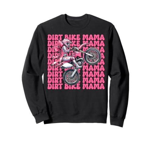 Dirt Bike Mama Mom Motocross Dirt Biking Muttertag Sweatshirt Dirt Bike Mama Mom Motocross Dirt Biking Muttertag Sweatshirt von Womens Pink Coquette Bow Dirt Bike Motocross Gifts