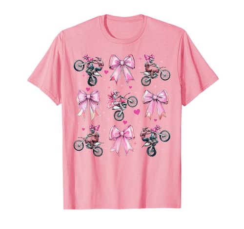 Dirtbike Motocross Dirt Biking Enduro Coquette Bow für Mädchen T-Shirt Dirtbike Motocross Dirt Biking Enduro Coquette Bow für Mädchen T-Shirt von Womens Pink Coquette Bow Dirt Bike Motocross Gifts
