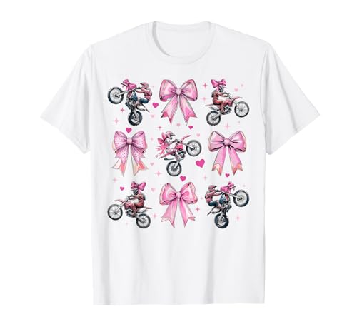 Dirtbike Motocross Dirt Biking Enduro Coquette Bow für Mädchen T-Shirt Dirtbike Motocross Dirt Biking Enduro Coquette Bow für Mädchen T-Shirt von Womens Pink Coquette Bow Dirt Bike Motocross Gifts