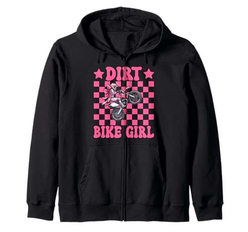 Dirtbike für Mädchen, Motocross, Dirtbike, Coquette Bow Kapuzenjacke von Womens Pink Coquette Bow Dirt Bike Motocross Gifts