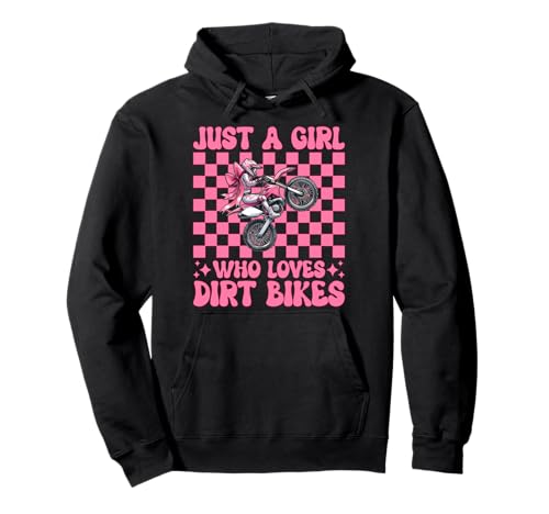 Nur EIN Mädchen, das Dirt Bikes liebt Dirt Bike Girl Dirt Biken Pullover Hoodie Nur EIN Mädchen, das Dirt Bikes liebt Dirt Bike Girl Dirt Biken Pullover Hoodie von Womens Pink Coquette Bow Dirt Bike Motocross Gifts