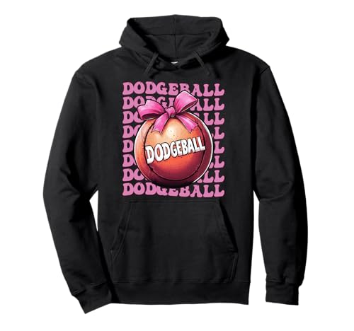 Coquette Bow Dodgeball Team Girl Mama Muttertag Rosa Pullover Hoodie Coquette Bow Dodgeball Team Girl Mama Muttertag Rosa Pullover Hoodie von Womens Pink Coquette Bow Dodgeball Player Gifts