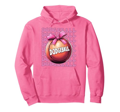Coquette Bow Dodgeball Team Girl Mama Muttertag Rosa Pullover Hoodie Coquette Bow Dodgeball Team Girl Mama Muttertag Rosa Pullover Hoodie von Womens Pink Coquette Bow Dodgeball Player Gifts