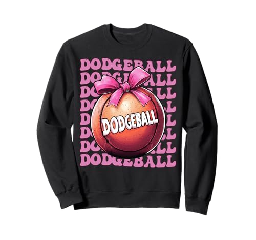 Coquette Bow Dodgeball Team Girl Mama Muttertag Rosa Sweatshirt Coquette Bow Dodgeball Team Girl Mama Muttertag Rosa Sweatshirt von Womens Pink Coquette Bow Dodgeball Player Gifts
