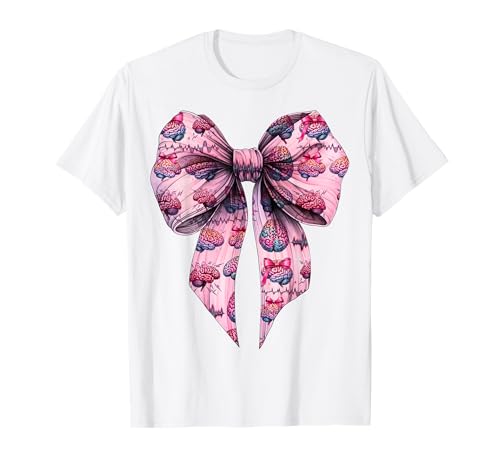 Kokette Schleife Epilepsie Bewusstsein Mädchen Mutter Muttertag T-Shirt Kokette Schleife Epilepsie Bewusstsein Mädchen Mutter Muttertag T-Shirt von Womens Pink Coquette Bow Epilepsy Awareness Gifts