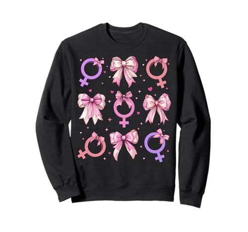 Feministischer Feminismus Frauen Empowerment Sweatshirt Feministischer Feminismus Frauen Empowerment Sweatshirt von Womens Pink Coquette Bow Feminist Feminism Gifts