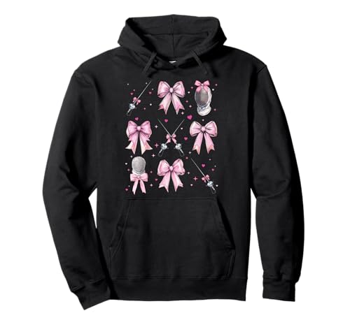 Fechten Fechten Mädchen Kokette Schleife Rosa Mama Pullover Hoodie Fechten Fechten Mädchen Kokette Schleife Rosa Mama Pullover Hoodie von Womens Pink Coquette Bow Fencing Fencer Gifts