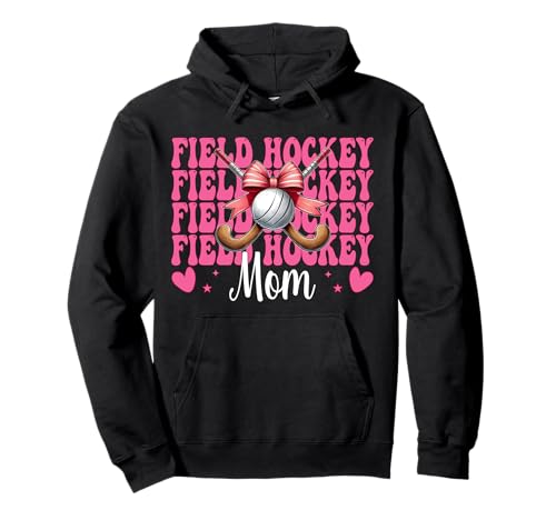 Feldhockey Mom Mama Muttertag Rosa Kokette Schleife Pullover Hoodie Feldhockey Mom Mama Muttertag Rosa Kokette Schleife Pullover Hoodie von Womens Pink Coquette Bow Field Hockey Player Gifts