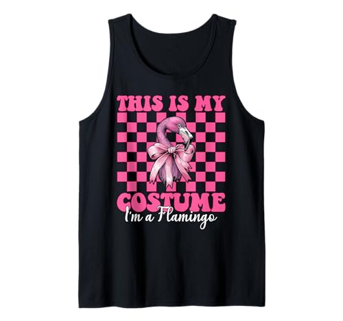Das ist Mein Kostüm I'm A Flamingo Girl Mom Coquette Bow Tank Top von Womens Pink Coquette Bow Flamingo Animal Gifts