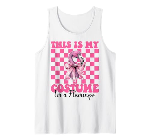 Das ist Mein Kostüm I'm A Flamingo Girl Mom Coquette Bow Tank Top von Womens Pink Coquette Bow Flamingo Animal Gifts