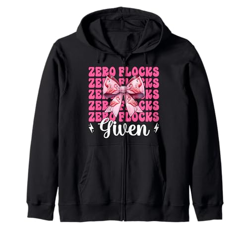 Lustiger Flamingo-Mädchen, Mama, rosa Kokette mit Schleife, Zero Flocks Given Kapuzenjacke von Womens Pink Coquette Bow Flamingo Animal Gifts
