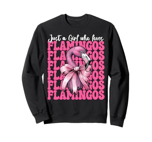 Nur EIN Mädchen, das Flamingos liebt Flamingo Girl Coquette Bow Sweatshirt Nur EIN Mädchen, das Flamingos liebt Flamingo Girl Coquette Bow Sweatshirt von Womens Pink Coquette Bow Flamingo Animal Gifts