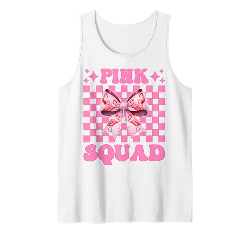 Pink Squad Flamingo Girl Mom Rosa Kokette Schleife Tank Top Pink Squad Flamingo Girl Mom Rosa Kokette Schleife Tank Top von Womens Pink Coquette Bow Flamingo Animal Gifts