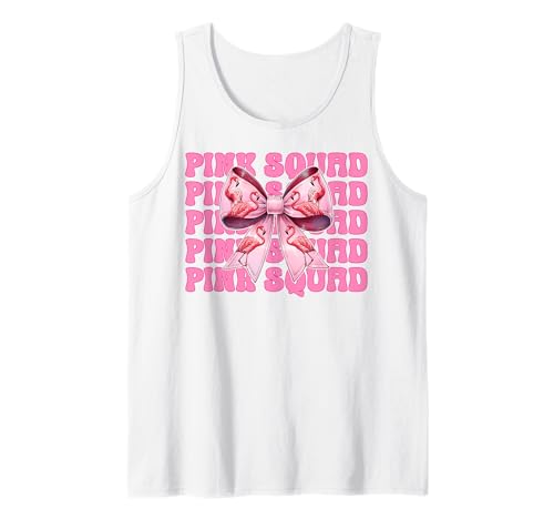 Pink Squad Flamingo Girl Mom Rosa Kokette Schleife Tank Top Pink Squad Flamingo Girl Mom Rosa Kokette Schleife Tank Top von Womens Pink Coquette Bow Flamingo Animal Gifts