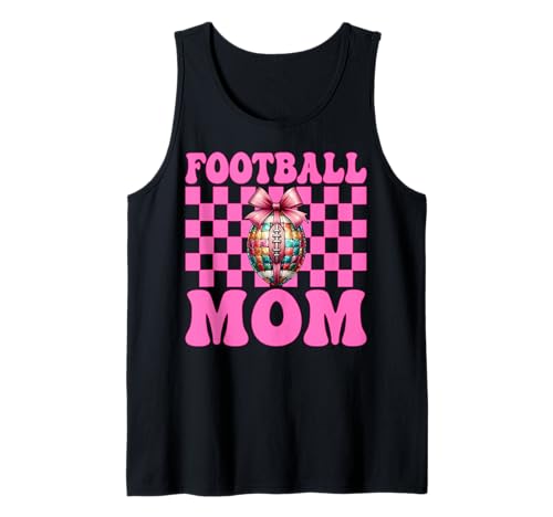 Fußball Mama Muttertag Rosa Kokette Schleife Tank Top Fußball Mama Muttertag Rosa Kokette Schleife Tank Top von Womens Pink Coquette Bow Football Player Gifts
