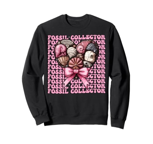 Fossiliensammler Paläontologie Fossil Hunter Girl Kokette Sweatshirt Fossiliensammler Paläontologie Fossil Hunter Girl Kokette Sweatshirt von Womens Pink Coquette Bow Fossil Collector Gifts