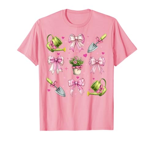 Gartengärtner Plant Girl Coquette Bow Pink Mom T-Shirt Gartengärtner Plant Girl Coquette Bow Pink Mom T-Shirt von Womens Pink Coquette Bow Gardening Gardener Gifts