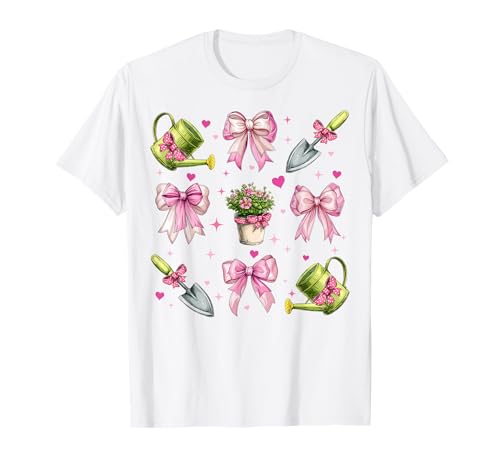 Gartengärtner Plant Girl Coquette Bow Pink Mom T-Shirt Gartengärtner Plant Girl Coquette Bow Pink Mom T-Shirt von Womens Pink Coquette Bow Gardening Gardener Gifts