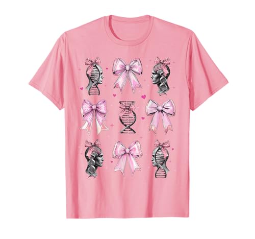 Genealogie DNA Familiengeschichte Ancestry Girl Kokette Bogen Mama T-Shirt Genealogie DNA Familiengeschichte Ancestry Girl Kokette Bogen Mama T-Shirt von Womens Pink Coquette Bow Genealogy Dna Gifts