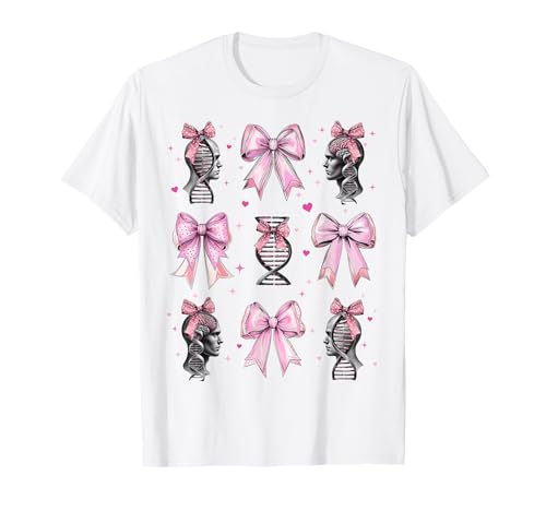 Genealogie DNA Familiengeschichte Ancestry Girl Kokette Bogen Mama T-Shirt Genealogie DNA Familiengeschichte Ancestry Girl Kokette Bogen Mama T-Shirt von Womens Pink Coquette Bow Genealogy Dna Gifts