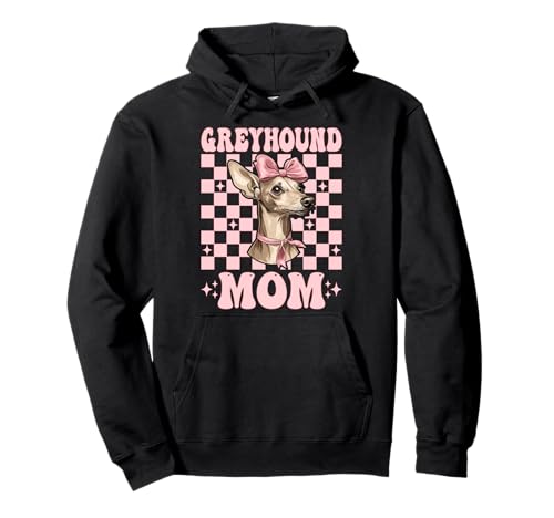 Greyhound Mom Mama Hund Muttertag Kokette Schleife Pullover Hoodie von Womens Pink Coquette Bow Greyhound Dog Gifts