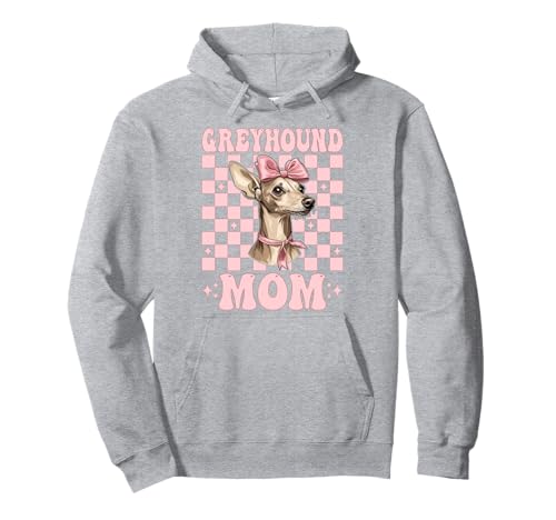 Greyhound Mom Mama Hund Muttertag Kokette Schleife Pullover Hoodie von Womens Pink Coquette Bow Greyhound Dog Gifts