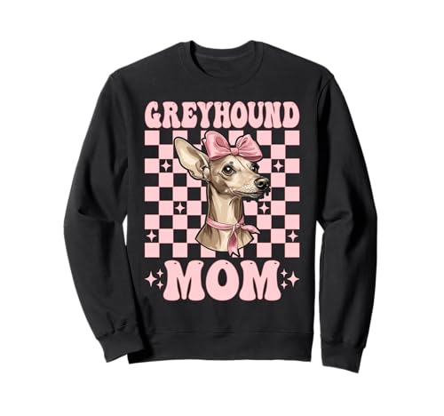 Greyhound Mom Mama Hund Muttertag Kokette Schleife Sweatshirt Greyhound Mom Mama Hund Muttertag Kokette Schleife Sweatshirt von Womens Pink Coquette Bow Greyhound Dog Gifts