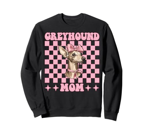 Greyhound Mom Mama Hund Muttertag Kokette Schleife Sweatshirt von Womens Pink Coquette Bow Greyhound Dog Gifts