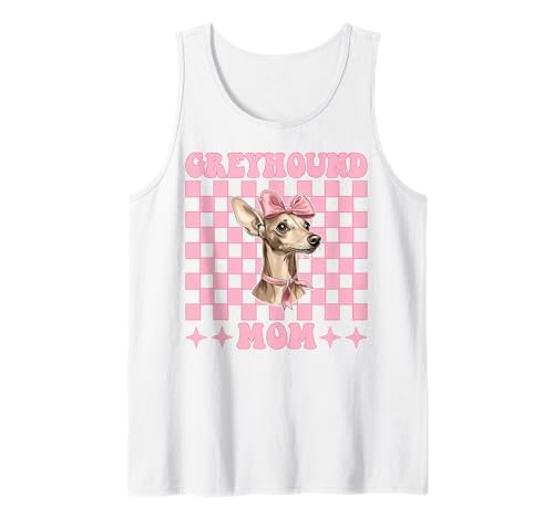 Greyhound Mom Mama Hund Muttertag Kokette Schleife Tank Top Greyhound Mom Mama Hund Muttertag Kokette Schleife Tank Top von Womens Pink Coquette Bow Greyhound Dog Gifts