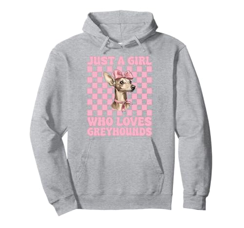 Just A Girl Who Loves Greyhounds Windhund Kokette Schleife Pullover Hoodie Just A Girl Who Loves Greyhounds Windhund Kokette Schleife Pullover Hoodie von Womens Pink Coquette Bow Greyhound Dog Gifts