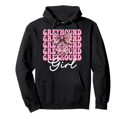 Windhund Mädchen Rosa Kokette Schleife Pullover Hoodie Windhund Mädchen Rosa Kokette Schleife Pullover Hoodie von Womens Pink Coquette Bow Greyhound Dog Gifts