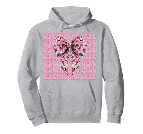 Windhund Mädchen Rosa Kokette Schleife Pullover Hoodie Windhund Mädchen Rosa Kokette Schleife Pullover Hoodie von Womens Pink Coquette Bow Greyhound Dog Gifts