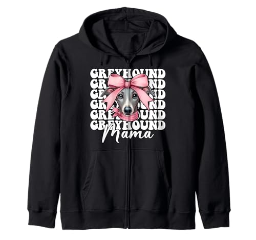 Windhund Mama Mama Hund Muttertag Kokette Schleife Kapuzenjacke von Womens Pink Coquette Bow Greyhound Dog Gifts