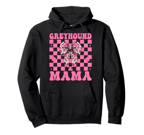 Windhund Mama Mama Hund Muttertag Kokette Schleife Pullover Hoodie von Womens Pink Coquette Bow Greyhound Dog Gifts