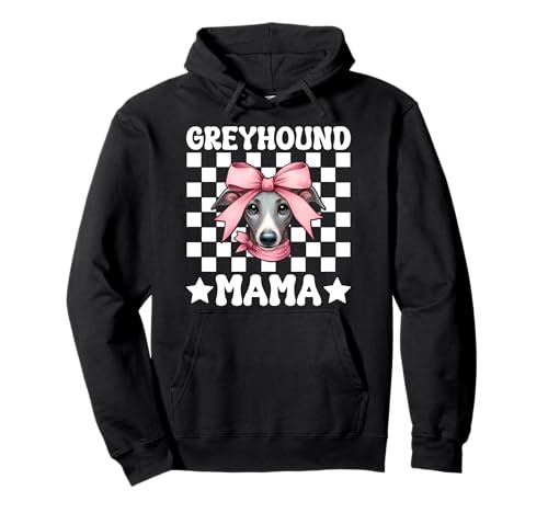 Windhund Mama Mama Hund Muttertag Kokette Schleife Pullover Hoodie von Womens Pink Coquette Bow Greyhound Dog Gifts