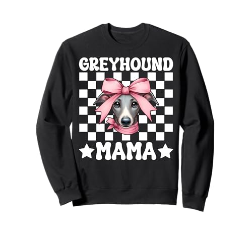 Windhund Mama Mama Hund Muttertag Kokette Schleife Sweatshirt von Womens Pink Coquette Bow Greyhound Dog Gifts