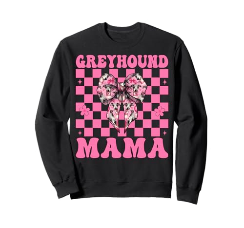 Windhund Mama Mama Hund Muttertag Kokette Schleife Sweatshirt von Womens Pink Coquette Bow Greyhound Dog Gifts