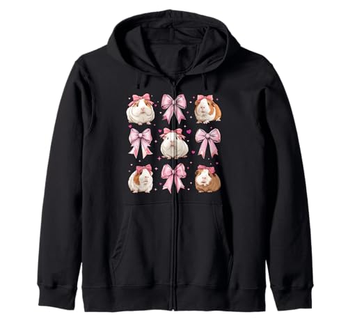 Meerschweinchen-Haustier-Mädchen Kokette Schleife Rosa Mama Kapuzenjacke Meerschweinchen-Haustier-Mädchen Kokette Schleife Rosa Mama Kapuzenjacke von Womens Pink Coquette Bow Guinea Pig Pet Gifts