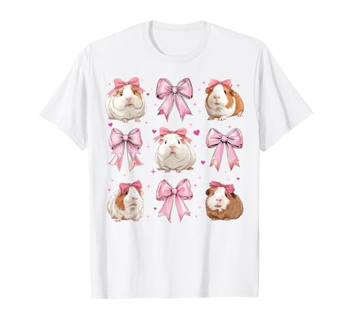 Meerschweinchen-Haustier-Mädchen Kokette Schleife Rosa Mama T-Shirt Meerschweinchen-Haustier-Mädchen Kokette Schleife Rosa Mama T-Shirt von Womens Pink Coquette Bow Guinea Pig Pet Gifts