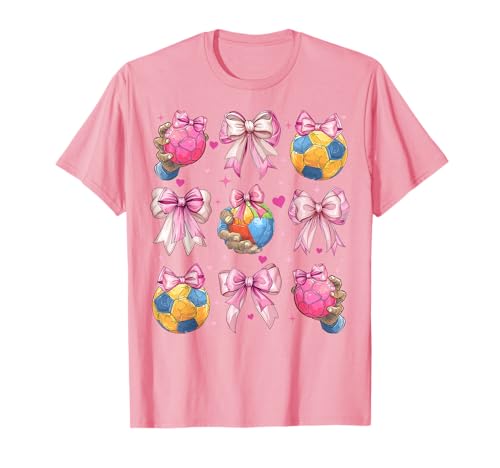 Handball Mädchen Kokette Schleife Rosa Mama T-Shirt Handball Mädchen Kokette Schleife Rosa Mama T-Shirt von Womens Pink Coquette Bow Handball Player Gifts