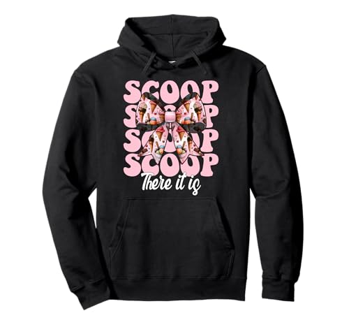 Eiswaffel Girl Mom Rosa Kokette Schleife Scoop There It is Pullover Hoodie von Womens Pink Coquette Bow Ice Cream Cone Gifts