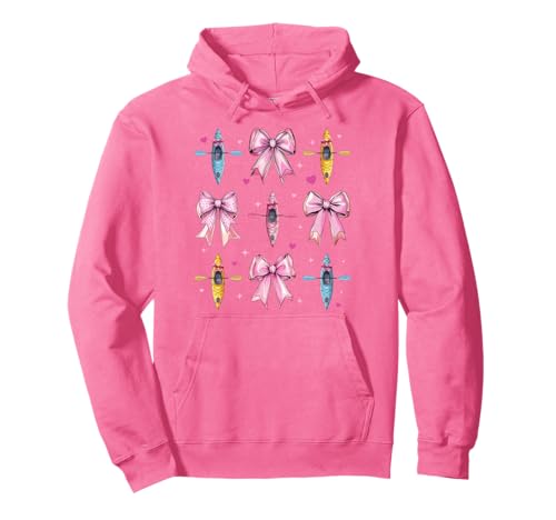 Kajak Kajak Kajak Paddelboot Mädchen Kokette Bogen Rosa Pullover Hoodie Kajak Kajak Kajak Paddelboot Mädchen Kokette Bogen Rosa Pullover Hoodie von Womens Pink Coquette Bow Kayaking Kayak Gifts