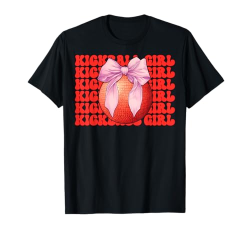 Kickball Coquette Bow für Mädchen T-Shirt Kickball Coquette Bow für Mädchen T-Shirt von Womens Pink Coquette Bow Kickball Player Gifts