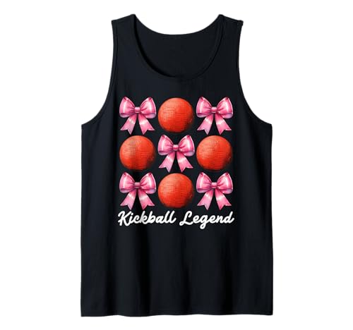 Kickball Legend Kickball Kokettenbogen für Mädchen Tank Top Kickball Legend Kickball Kokettenbogen für Mädchen Tank Top von Womens Pink Coquette Bow Kickball Player Gifts