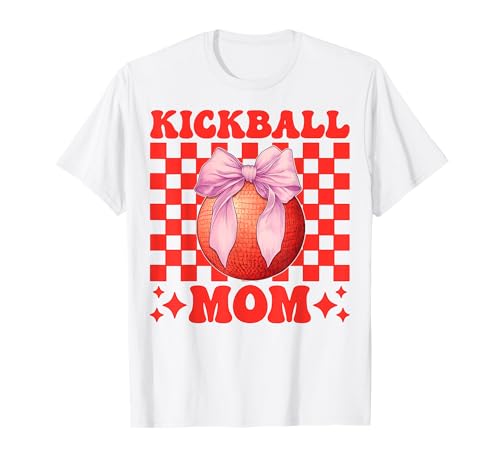 Kickball Mom Mama Muttertag Rosa Kokette Schleife T-Shirt Kickball Mom Mama Muttertag Rosa Kokette Schleife T-Shirt von Womens Pink Coquette Bow Kickball Player Gifts