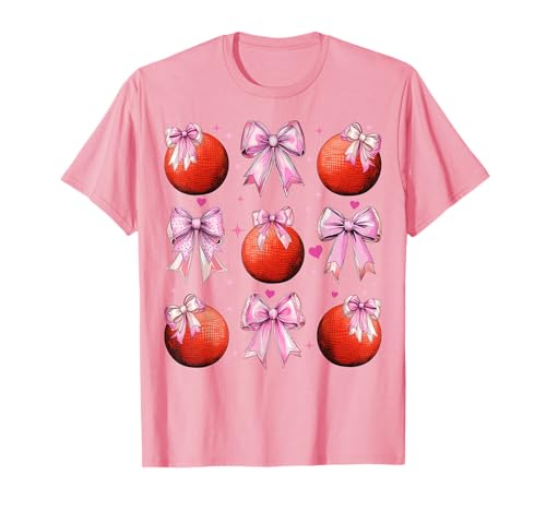 Kickball Sport Coquette Bow für Mädchen, rosa Mama T-Shirt von Womens Pink Coquette Bow Kickball Player Gifts