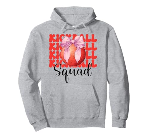 Kickball Squad Kickballteam Kickball Mädchen Coquette Bow Pullover Hoodie Kickball Squad Kickballteam Kickball Mädchen Coquette Bow Pullover Hoodie von Womens Pink Coquette Bow Kickball Player Gifts
