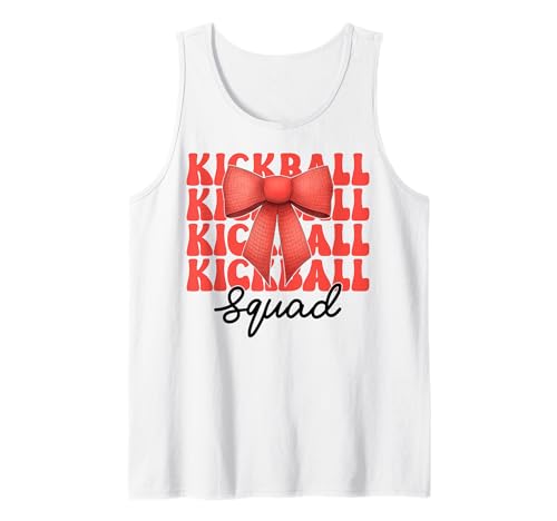 Kickball Squad Kickballteam Kickball Mädchen Coquette Bow Tank Top Kickball Squad Kickballteam Kickball Mädchen Coquette Bow Tank Top von Womens Pink Coquette Bow Kickball Player Gifts