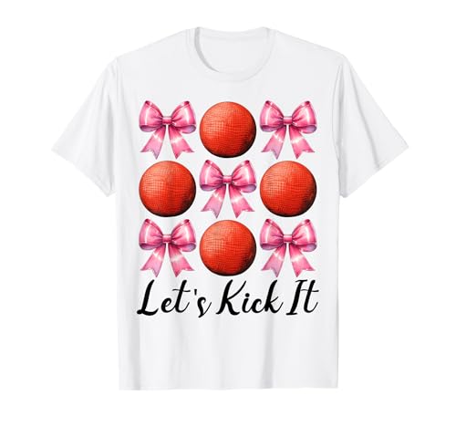 Let's Kick It Kickball Girl Kickball Mama Muttertag T-Shirt Let's Kick It Kickball Girl Kickball Mama Muttertag T-Shirt von Womens Pink Coquette Bow Kickball Player Gifts